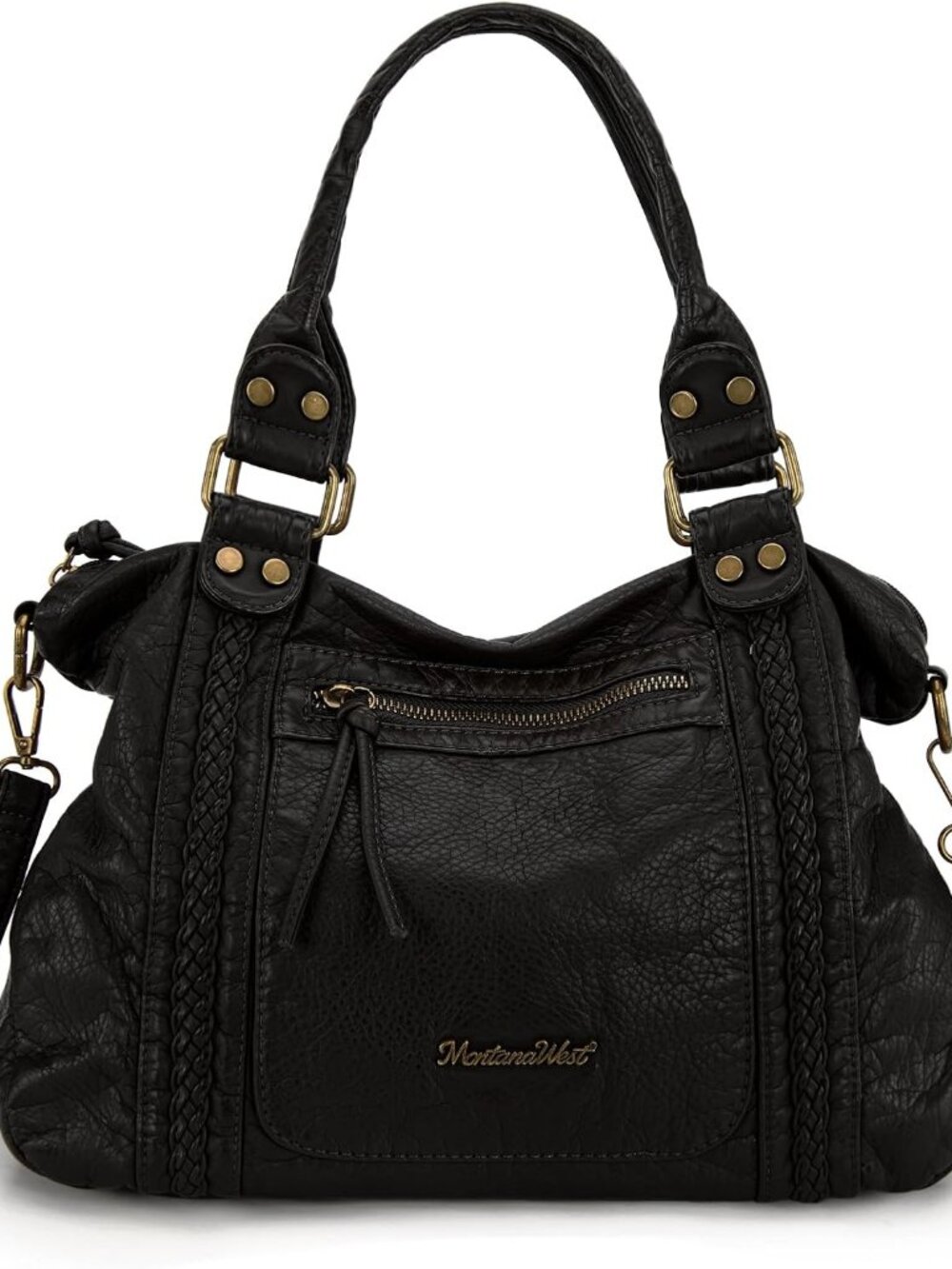 Y2K Purses Hobo Bags for Women Roomy Washed Leather Handbags with Crossbody Stra
